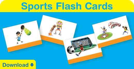 Click to download our sports flash cards.